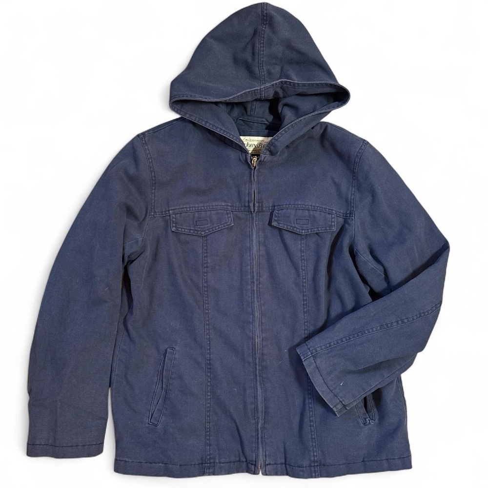 St. John's Bay Dark Blue Hooded Zip Jacket